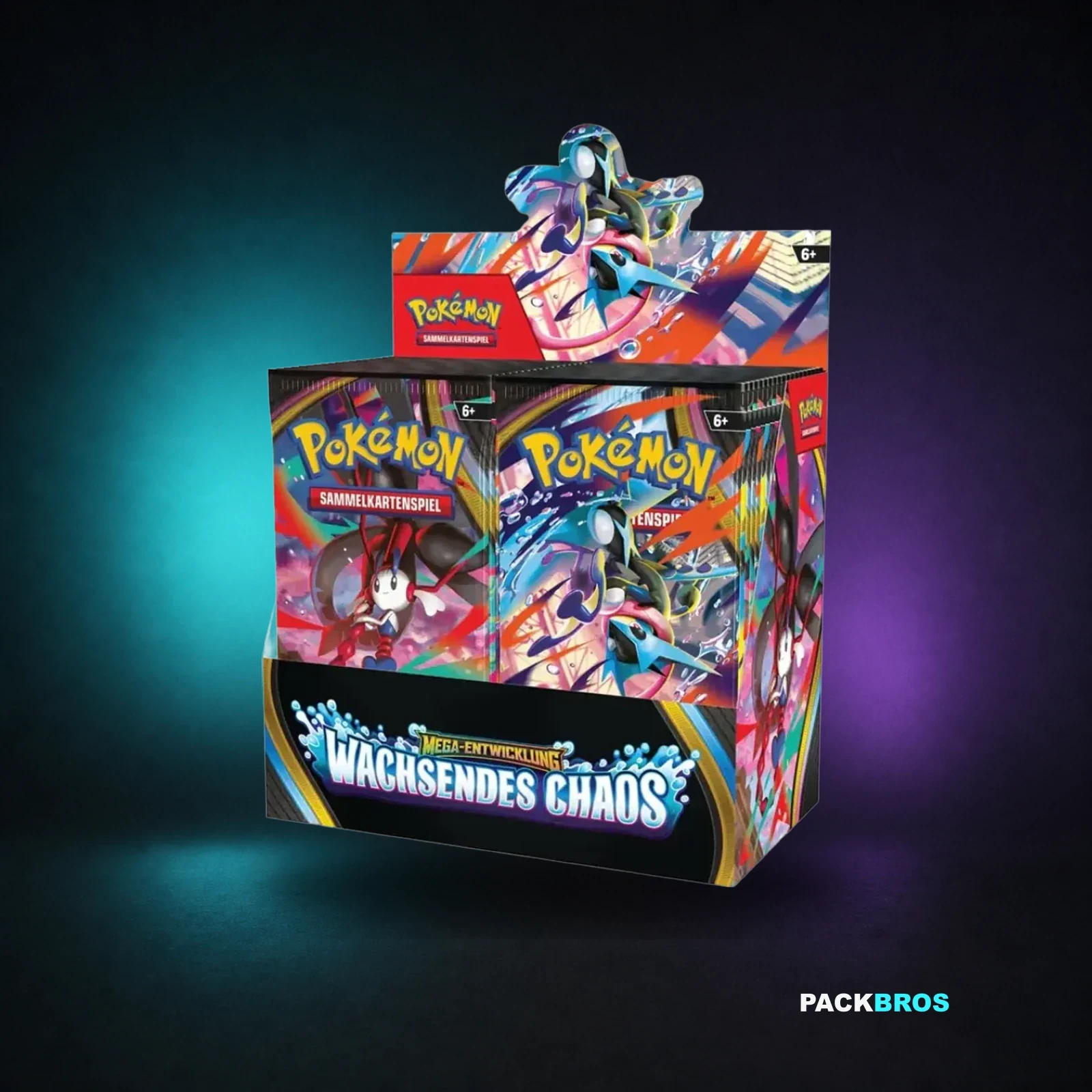 Produktbild Pokémon Mega-Entwicklung – Wachsendes Chaos Booster-Display